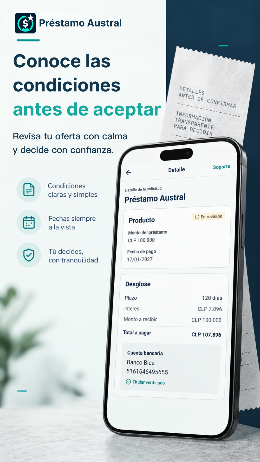 Pantalla de gestión de préstamos